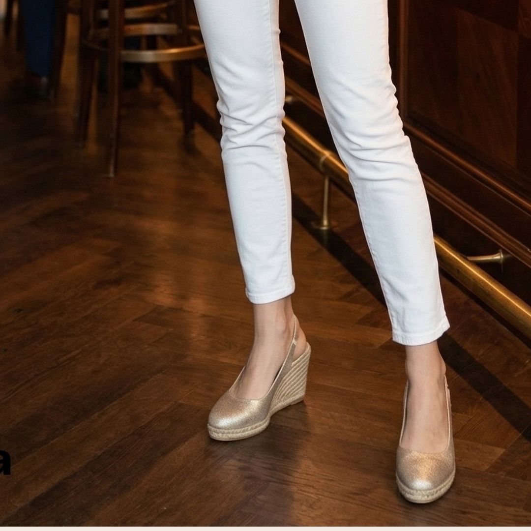 LILO Gold espadrilles - Badt and Co