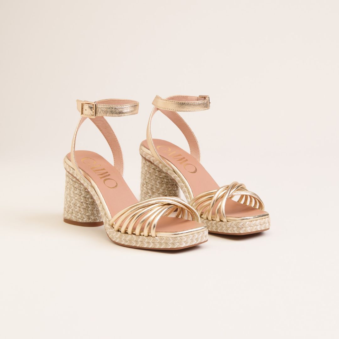 FUSCA Gold heels