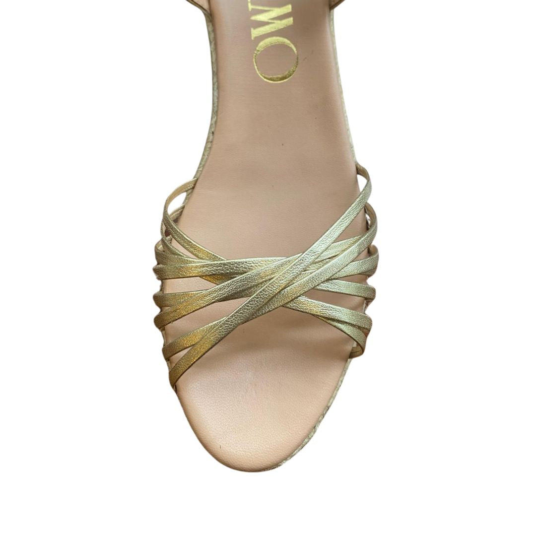 CINNAMON Gold espadrilles