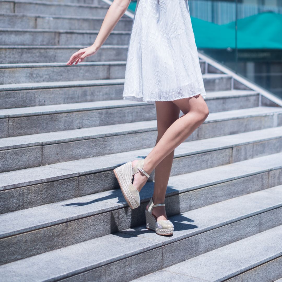 TIRI Gold espadrilles