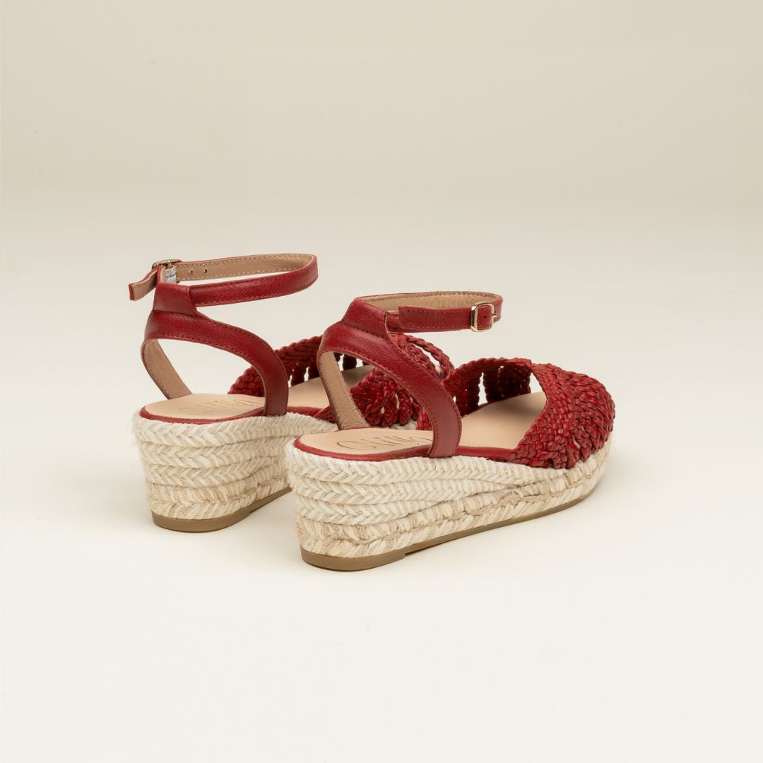 MELVIN Cherry Red espadrilles - Badt and Co