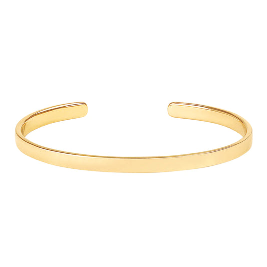 BANGLE UP - BANGLE thin cuff - Light Gold