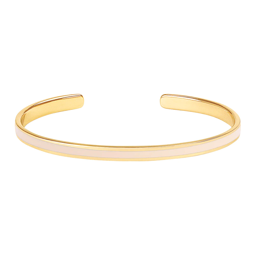 BANGLE UP - BANGLE thin cuff - Sand White