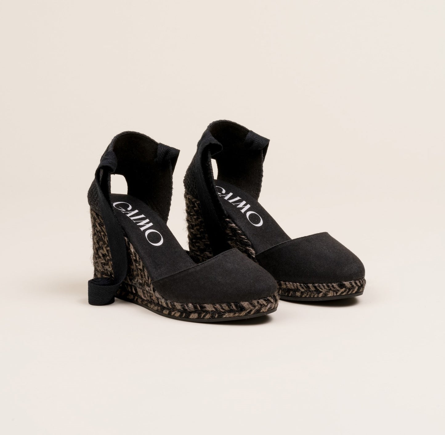 COLIN Black Colour Block wedges