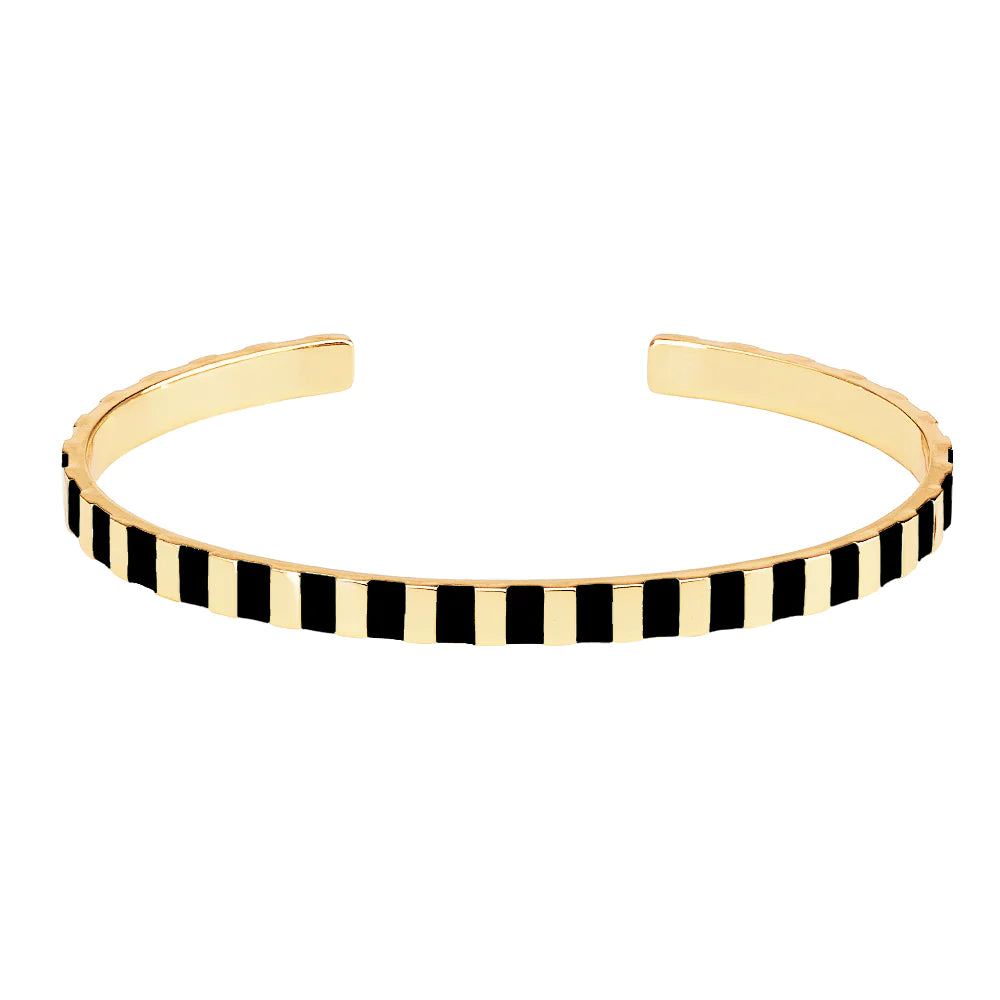 BANGLE UP - INES thin cuff - Black