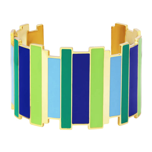 BANGLE UP - INES Multico Cuff Bracelet - Blue Ray