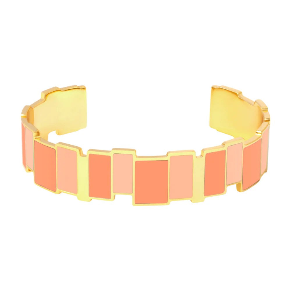 BANGLE UP - INES Multico Thin Cuff - Coral Orange