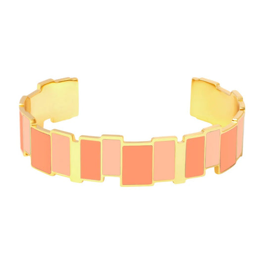 BANGLE UP - INES Multico Thin Cuff - Coral Orange