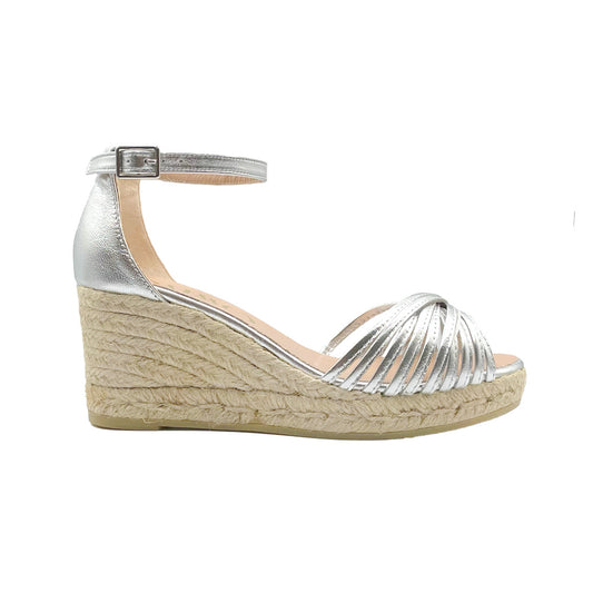 KLOSSI Silver espadrilles