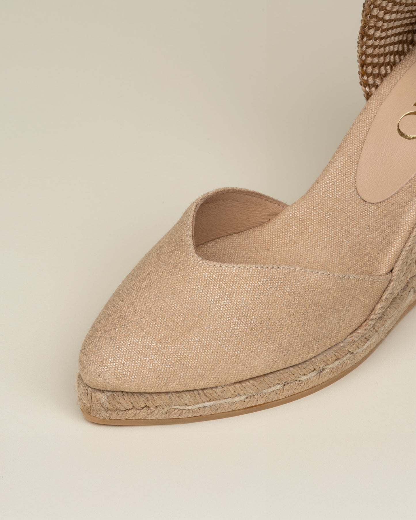 NARA Gold Nude espadrilles - Badt and Co