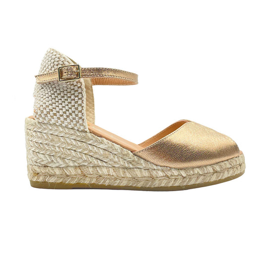 RONNY Rose Gold espadrilles