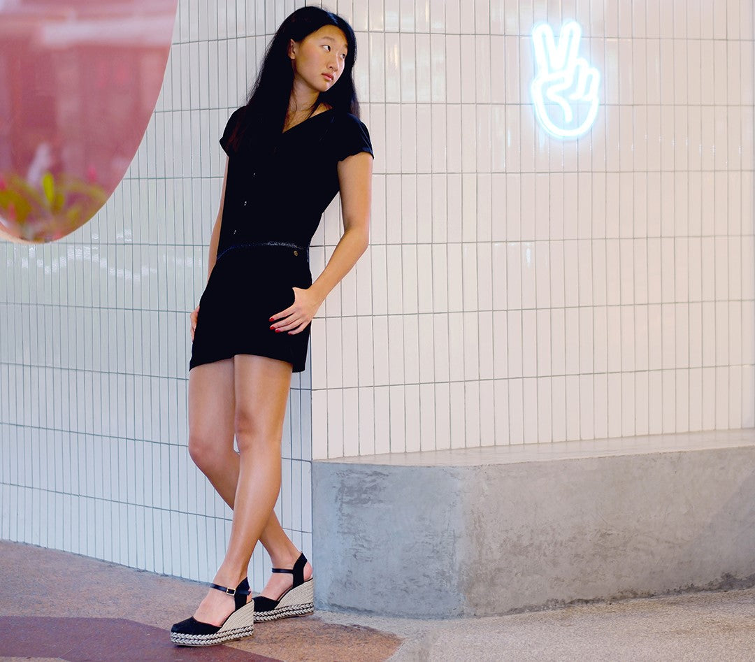 TIRI Black espadrilles
