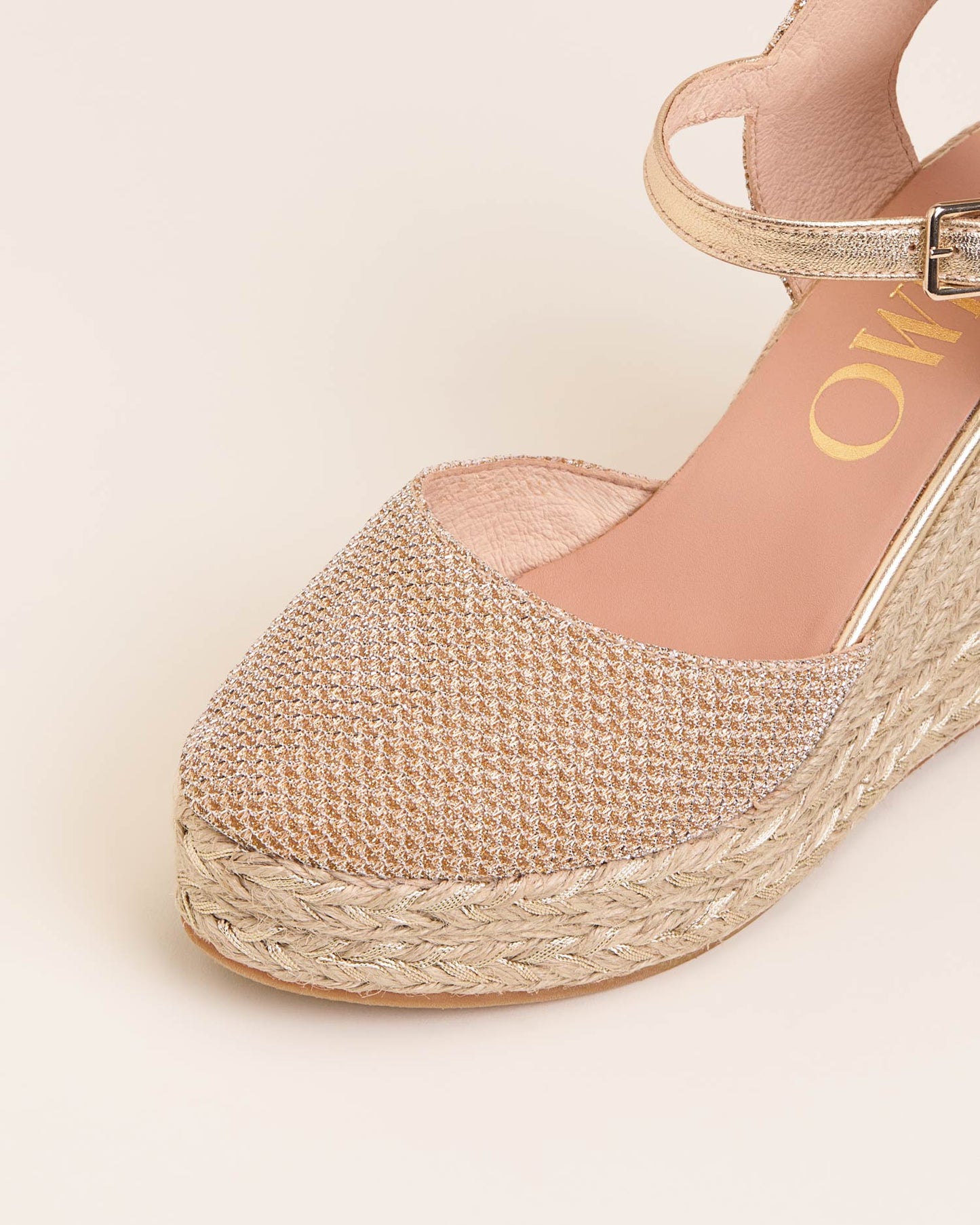TIRI Gold espadrilles