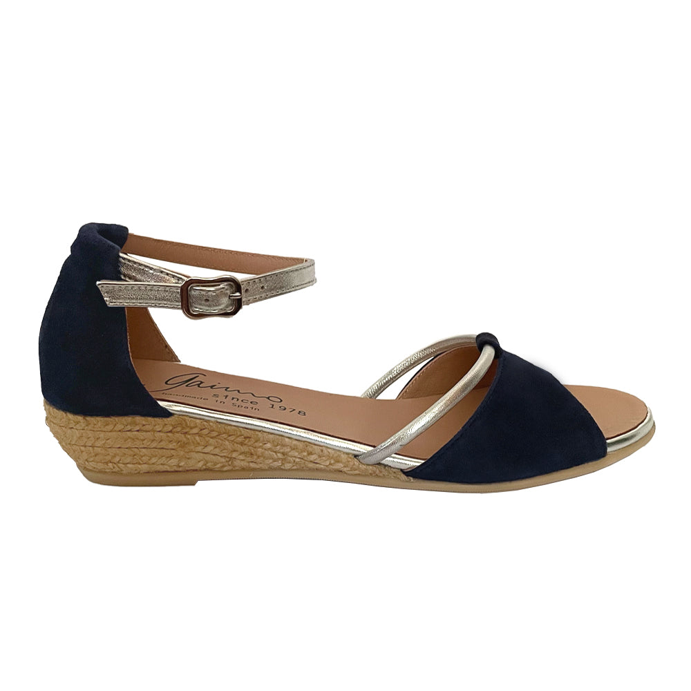 NOVITA Midnight Blue sandal espadrilles - Badt and Co
