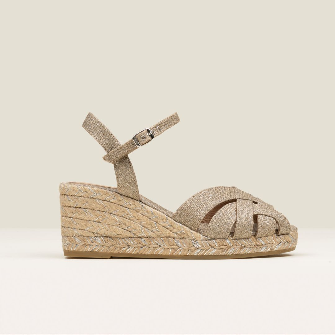 TERA Silver Glitter espadrilles - Badt and Co