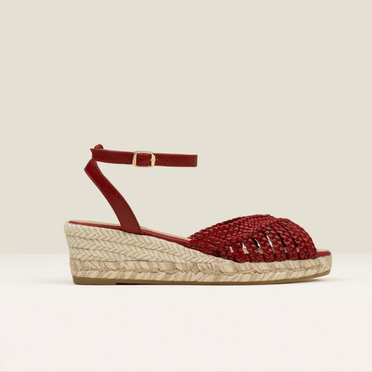 MELVIN Cherry Red espadrilles - Badt and Co
