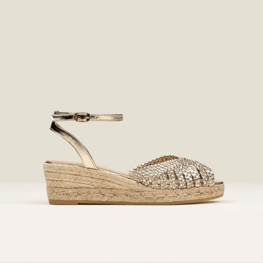 MELVIN Gold espadrilles - Badt and Co