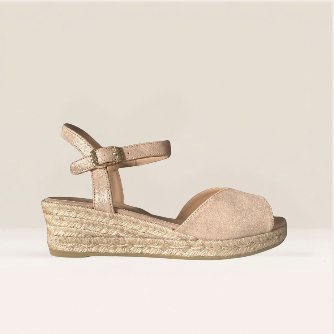 LUSSY Champagne espadrilles - Badt and Co