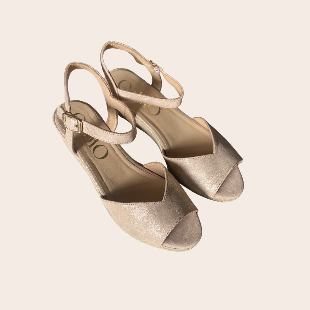 LUSSY Champagne espadrilles - Badt and Co