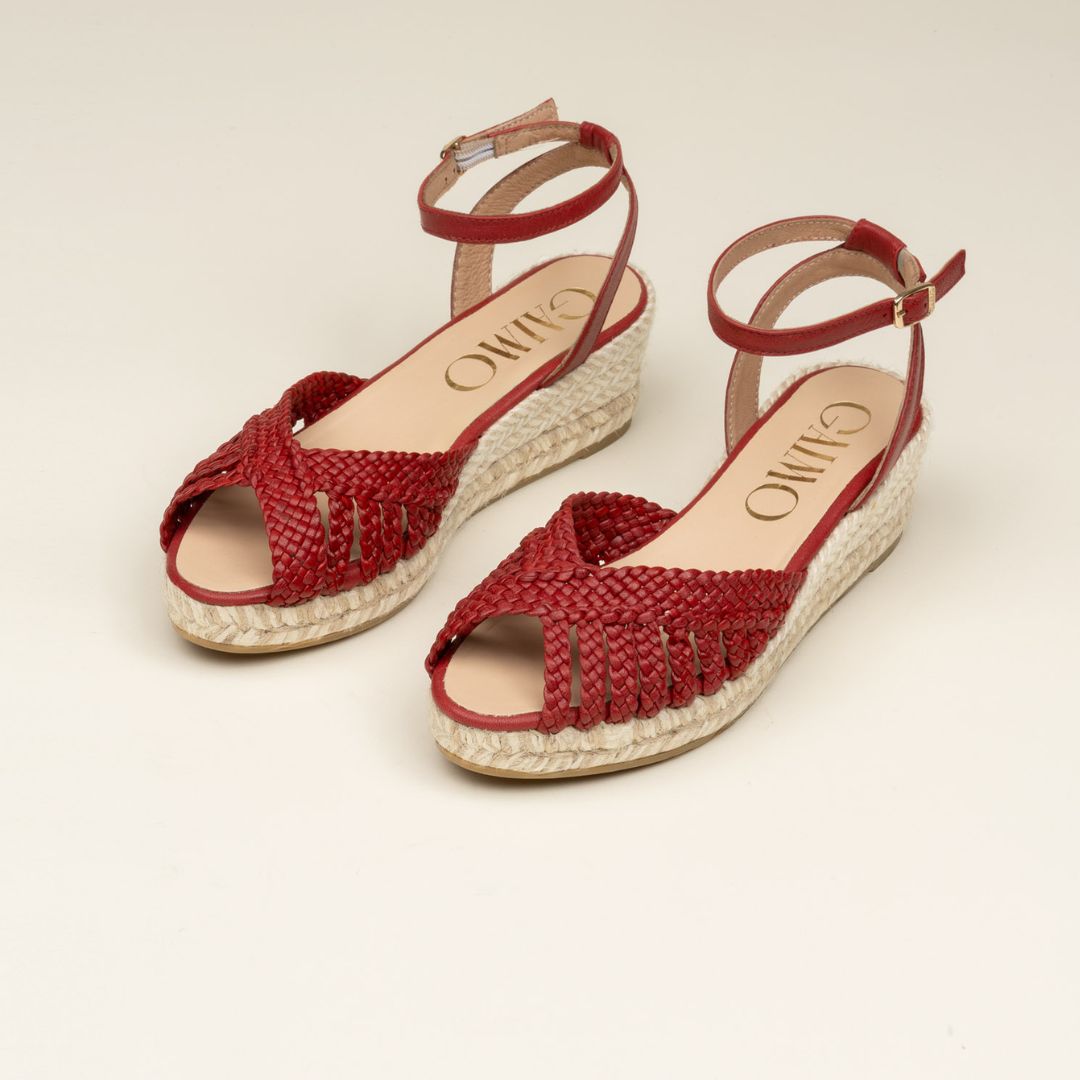 MELVIN Cherry Red espadrilles - Badt and Co
