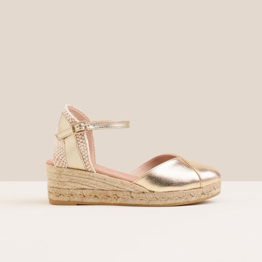 COPITA Gold espadrilles - Badt and Co