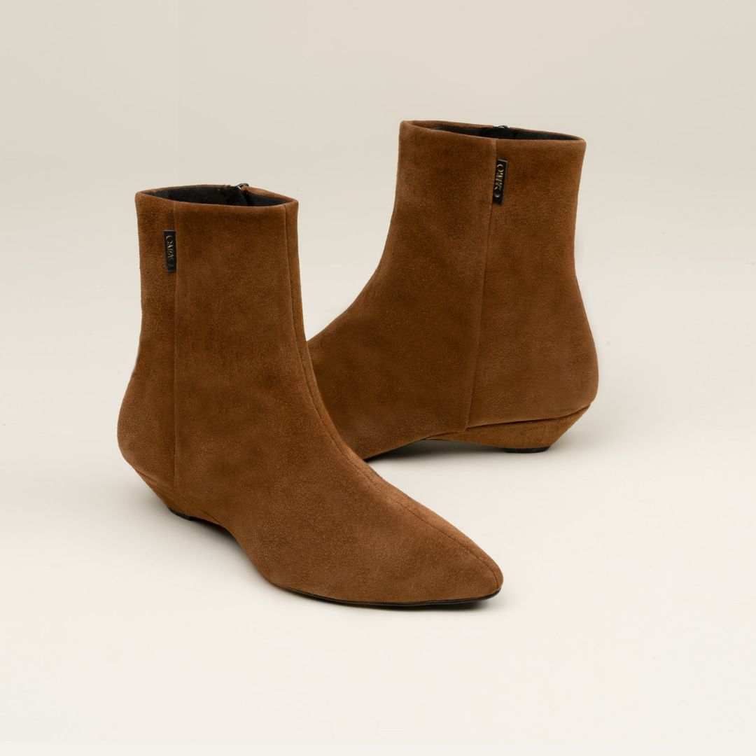 MAGNOLIA Tan Ankle Boot - Badt and Co