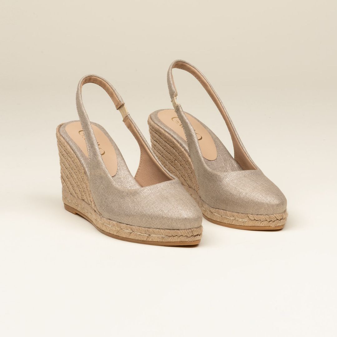 LILO Gold espadrilles - Badt and Co