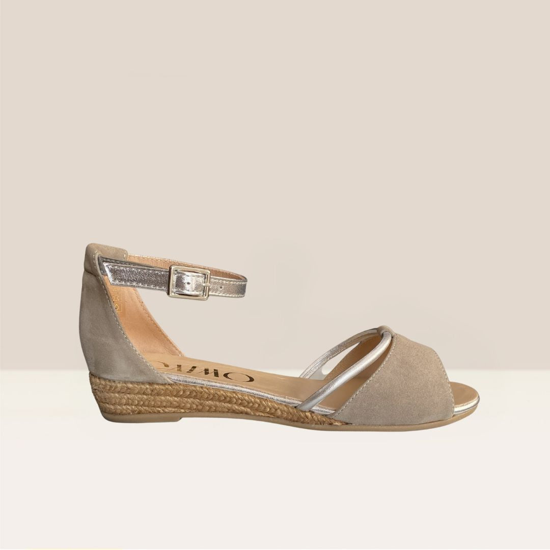 NOVITA Dove Grey sandal espadrilles