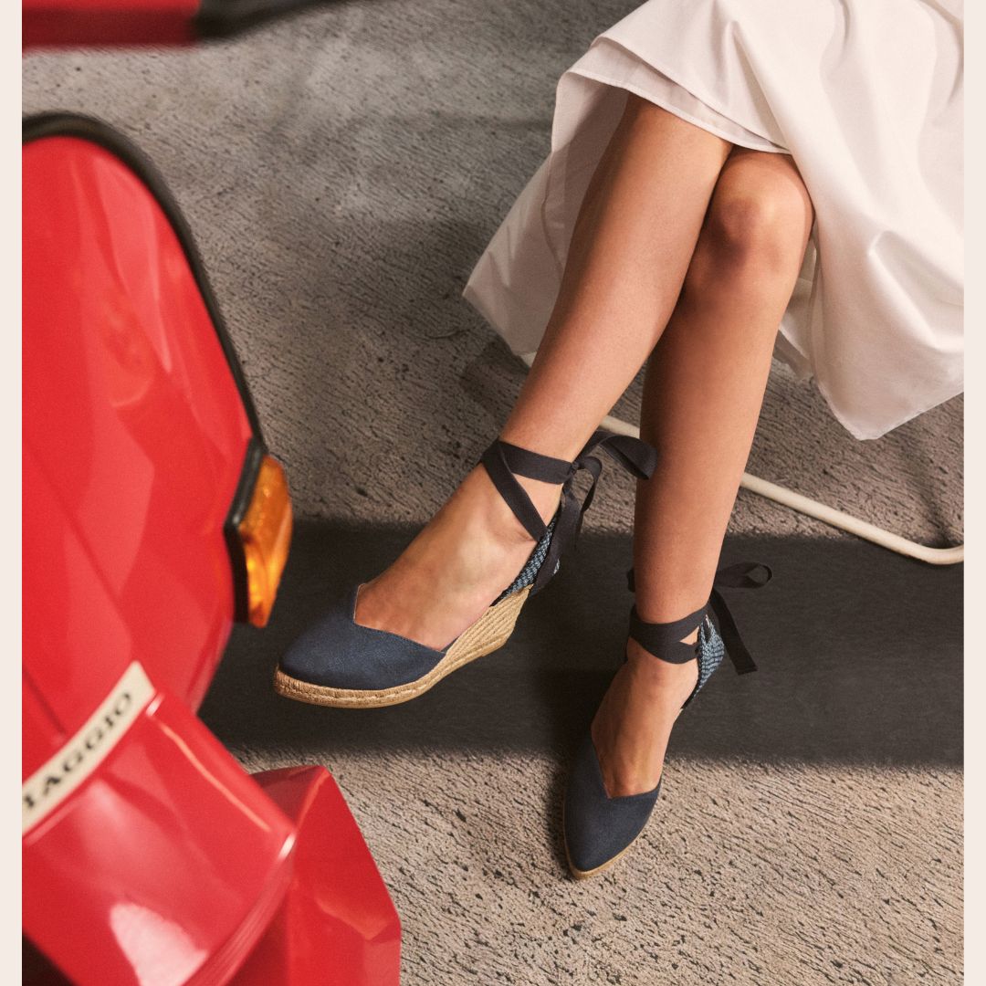 NARA Navy espadrilles - Badt and Co