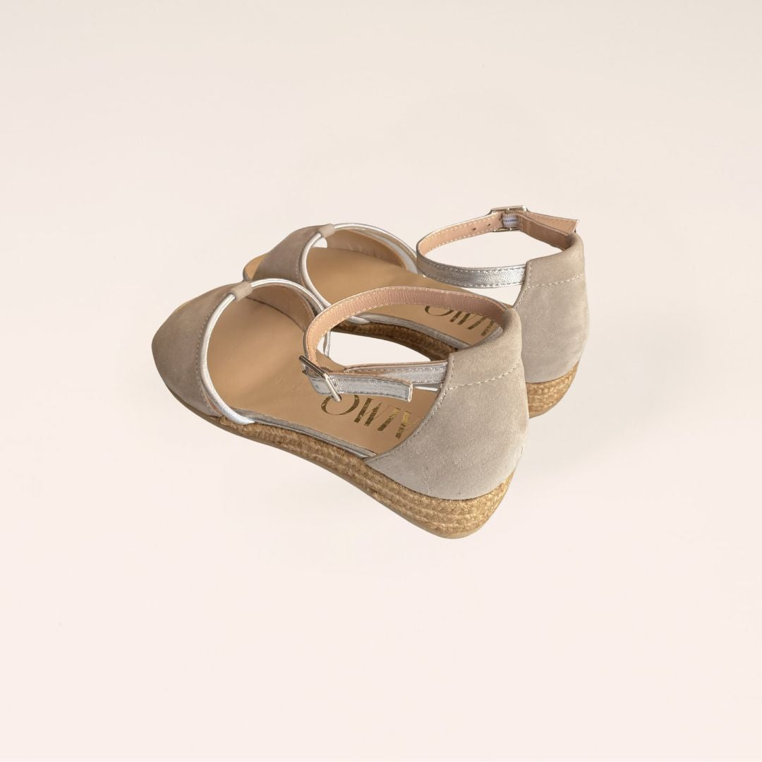 NOVITA Dove Grey sandal espadrilles