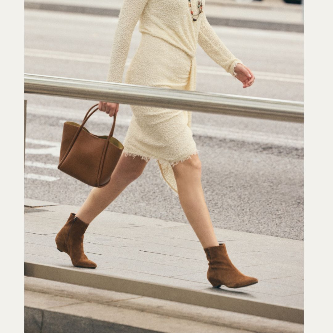 MAGNOLIA Tan Ankle Boot - Badt and Co