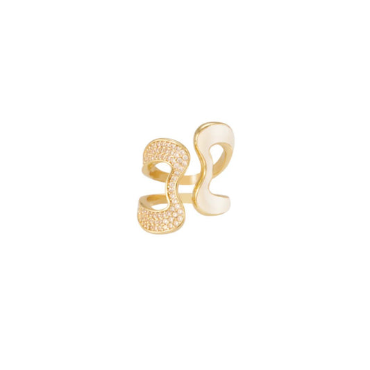 BANGLE UP - B LINE ring - Sand White
