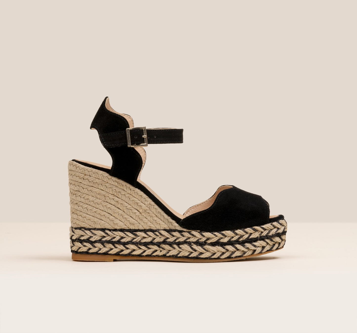 BOBY Black wedges espadrilles