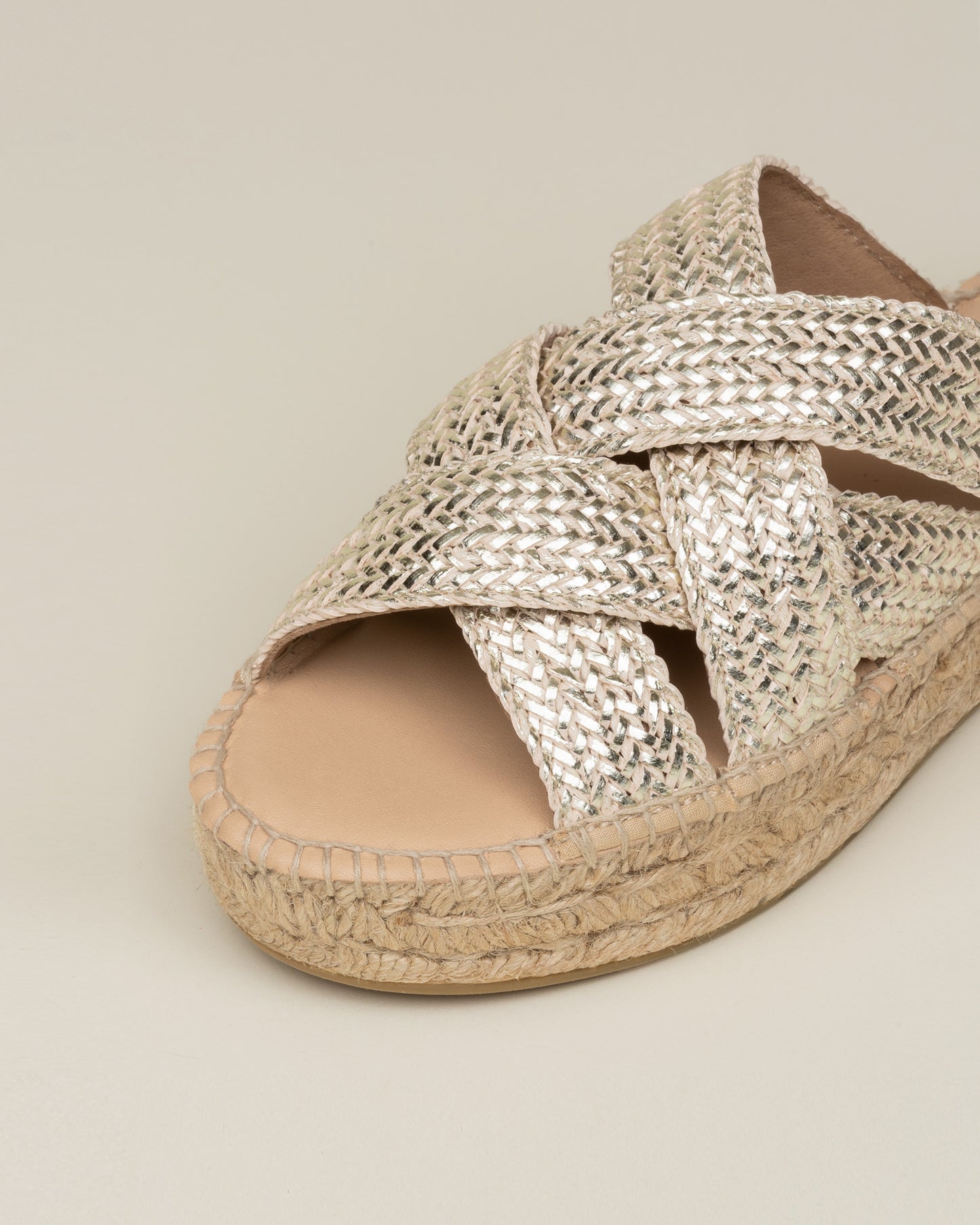 DSAN Gold espadrilles - Badt and Co