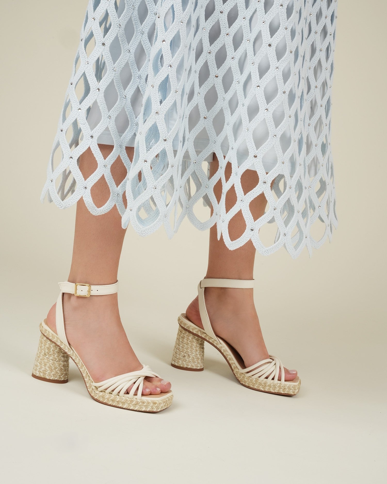 FUSCA White heels - Badt and Co