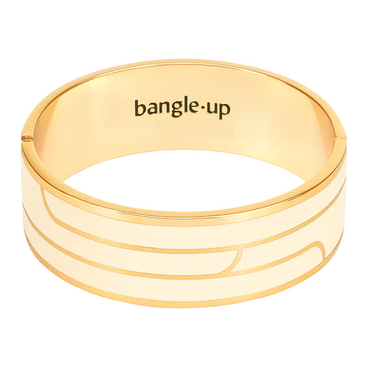 BANGLE UP - GAYA clasp bracelet - Sand White