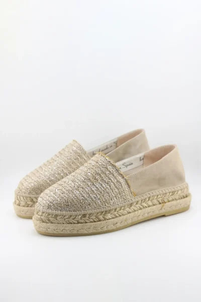 CLARION Dove Grey espadrilles