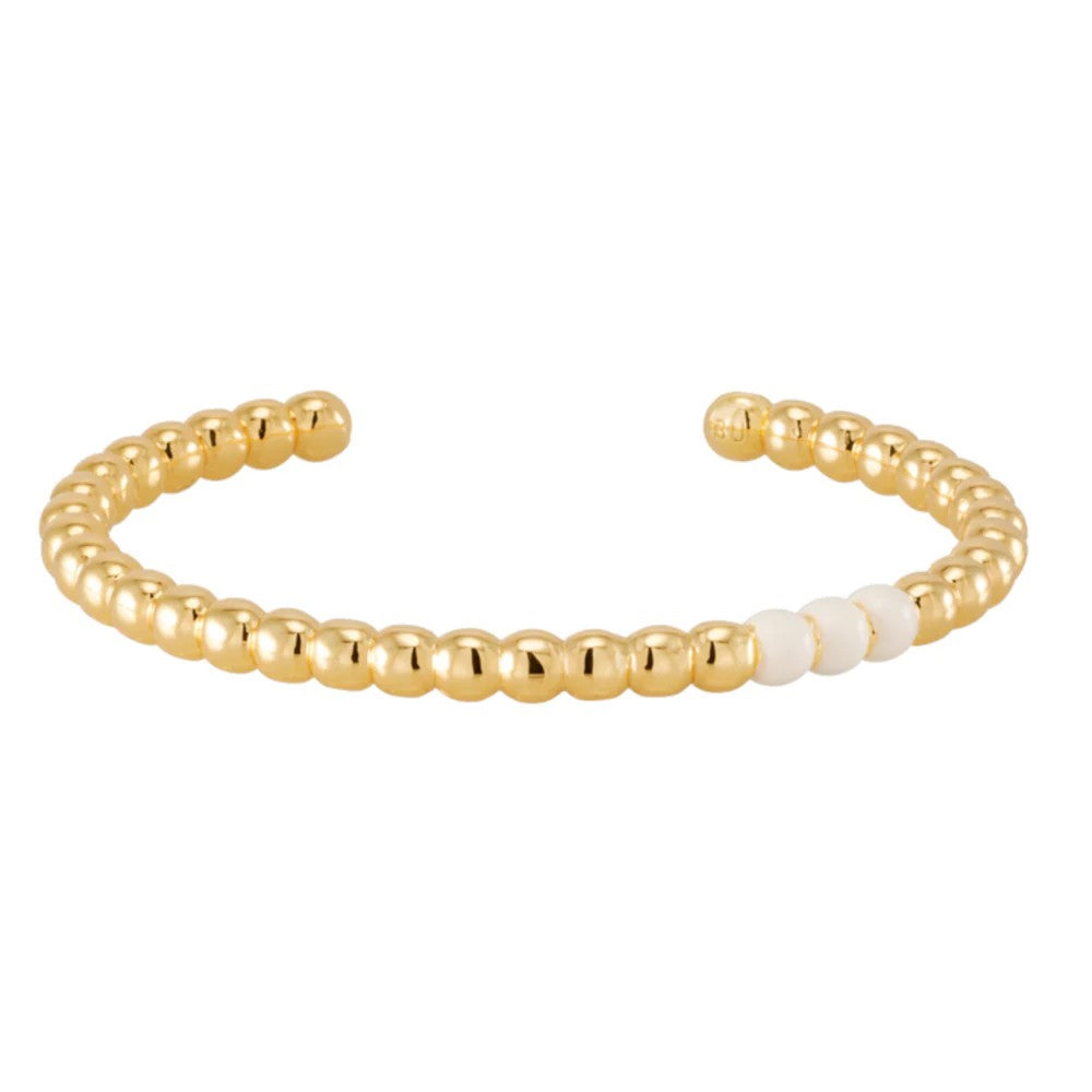 BANGLE UP - LUMI Pearl Sand White