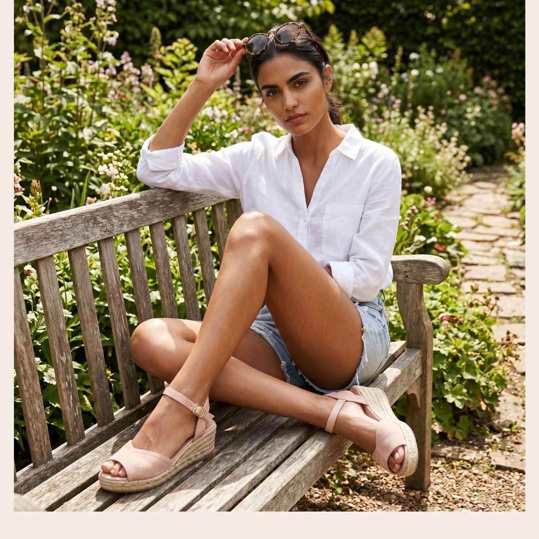 LUSSY Champagne espadrilles - Badt and Co