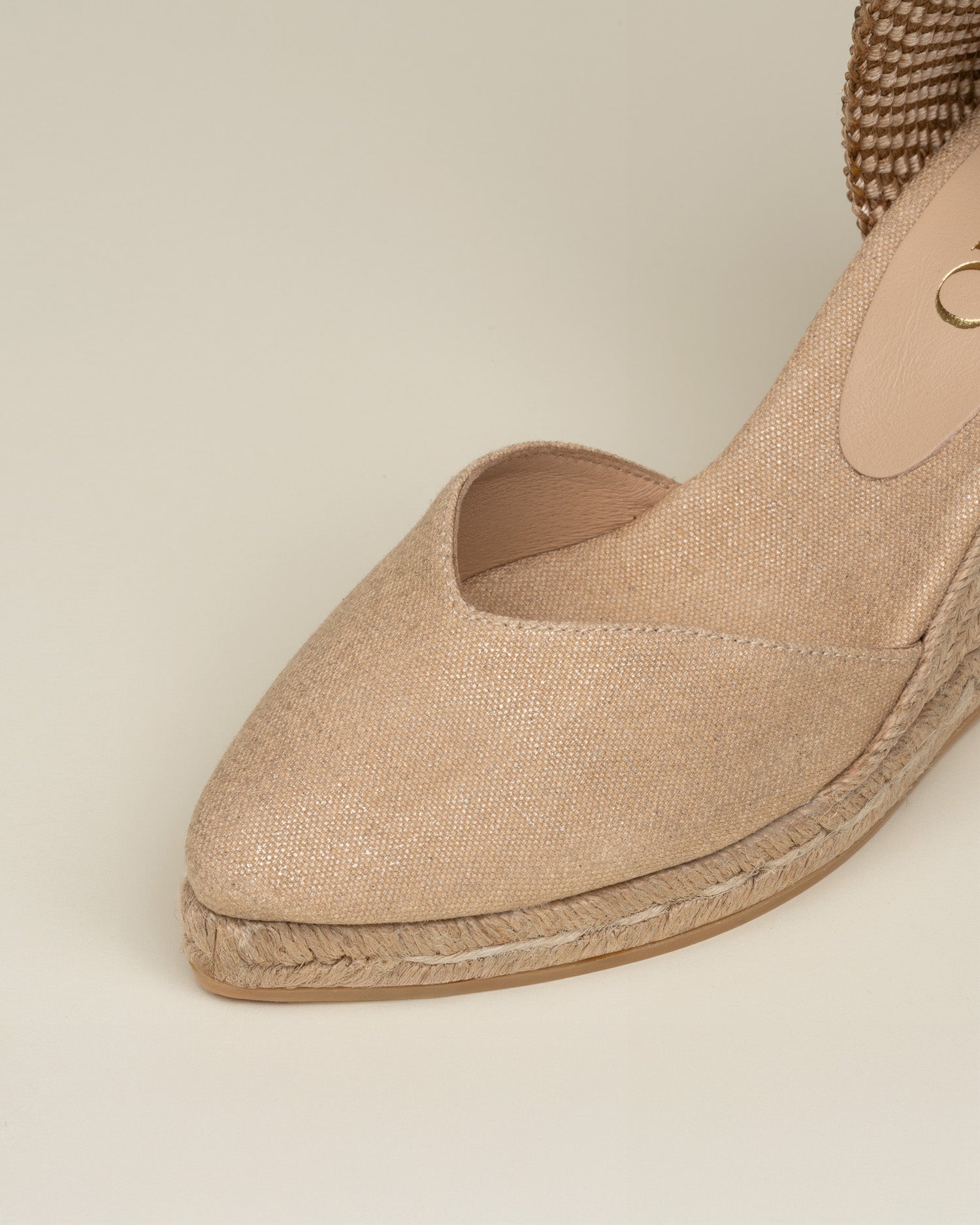 NARA Gold Nude espadrilles - Badt and Co