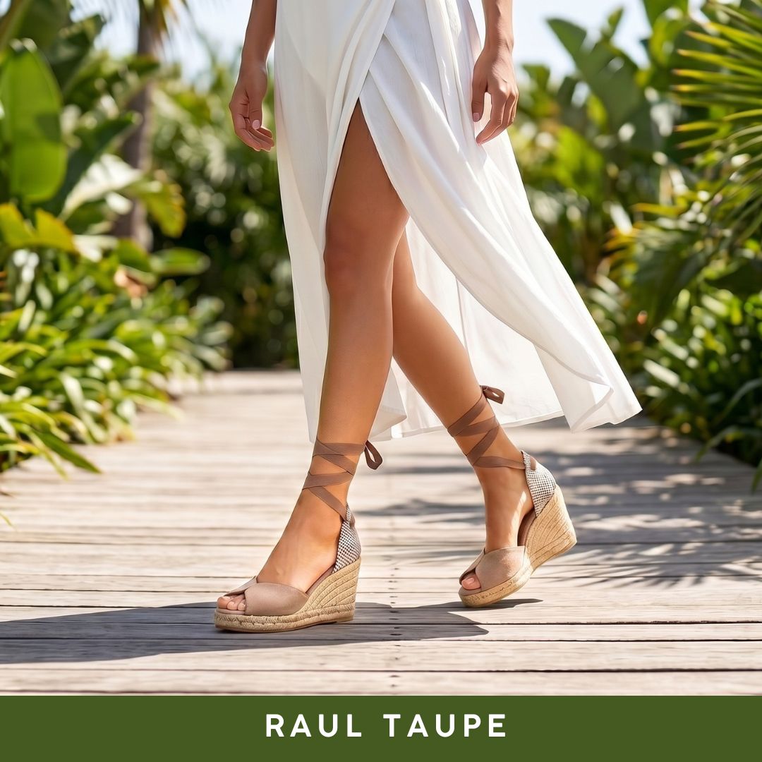 RAUL Taupe espadrilles - Badt and Co