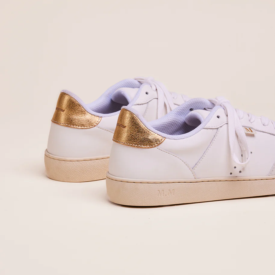 Trainers MARIE White & Gold