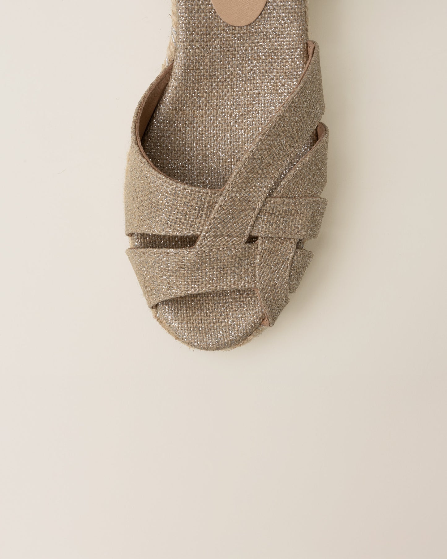 TERA Silver Glitter espadrilles - Badt and Co
