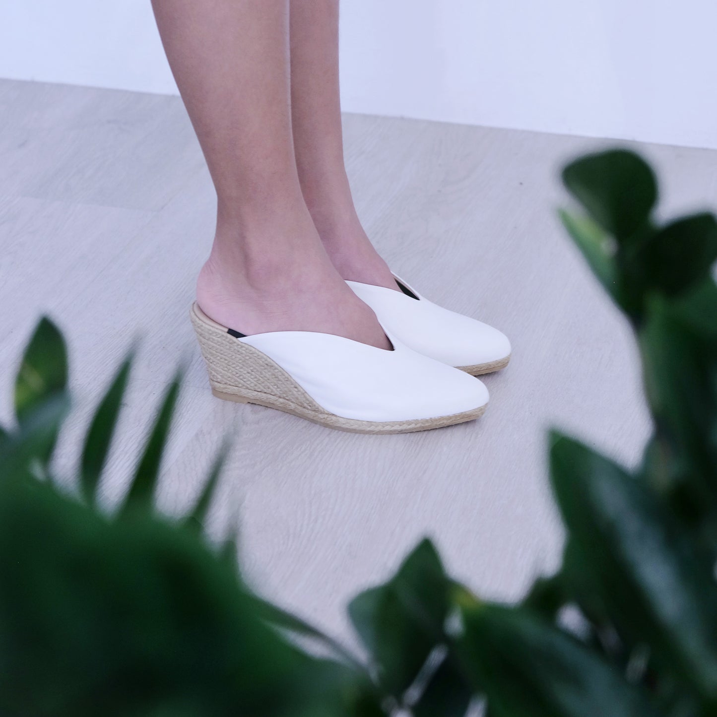 TAMINA Ivory mules