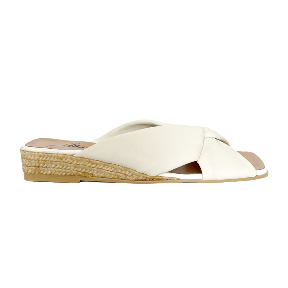 white sandals espadrilles in natural materials