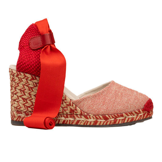 AZAFRAN Red | TIERRA Collection | espadrilles wedges - Badt and Co