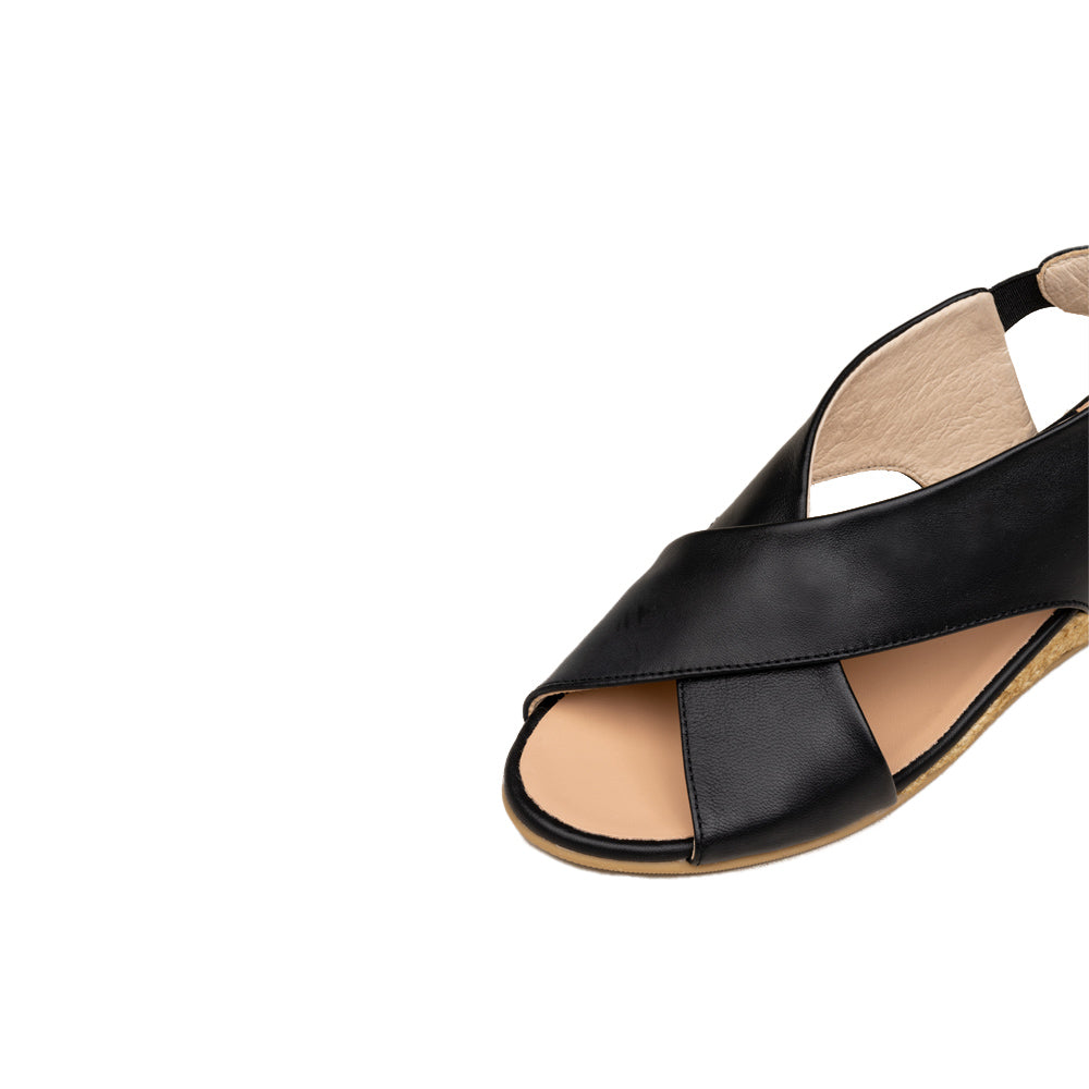 CYRUS Black sandal espadrilles - Badt and Co