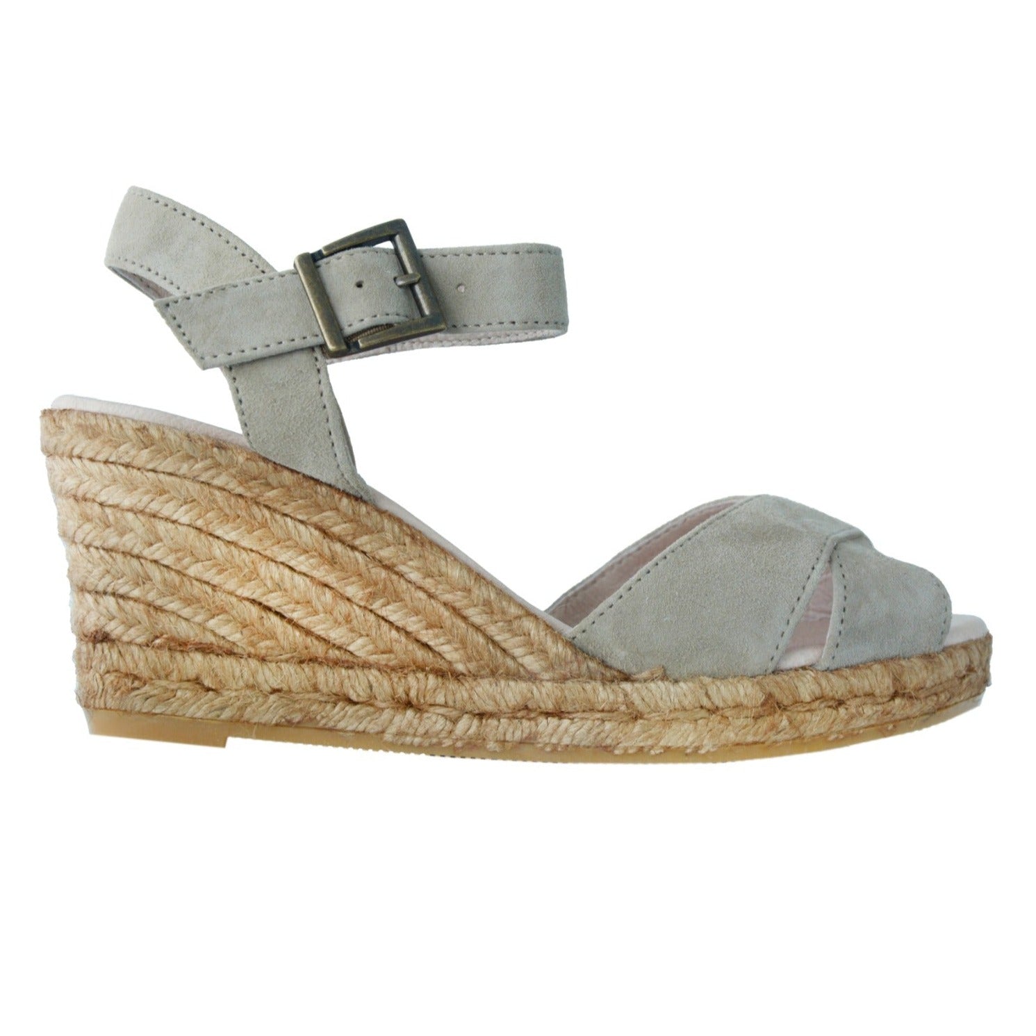 Grey espadrille sale wedge