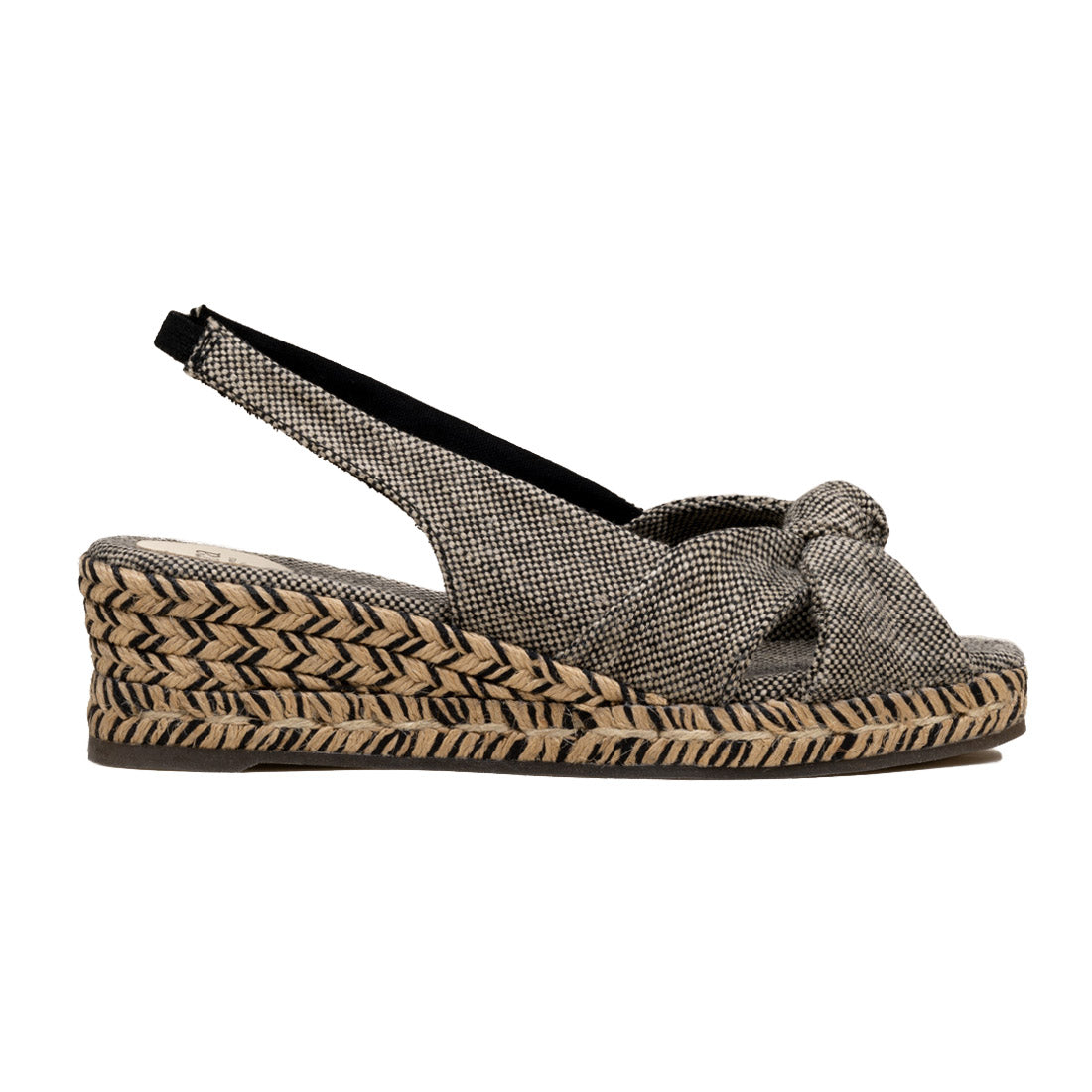 MARGARET Black | TIERRA Collection | espadrilles wedges - Badt and Co
