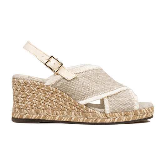ROSEMARY Ivory | TIERRA Collection | espadrilles wedges - Badt and Co